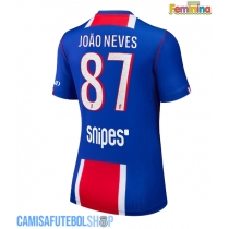 Camisa de time de futebol Paris Saint-Germain Joao Neves #87 Replicas 1º Equipamento Feminina 2026-27 Manga Curta